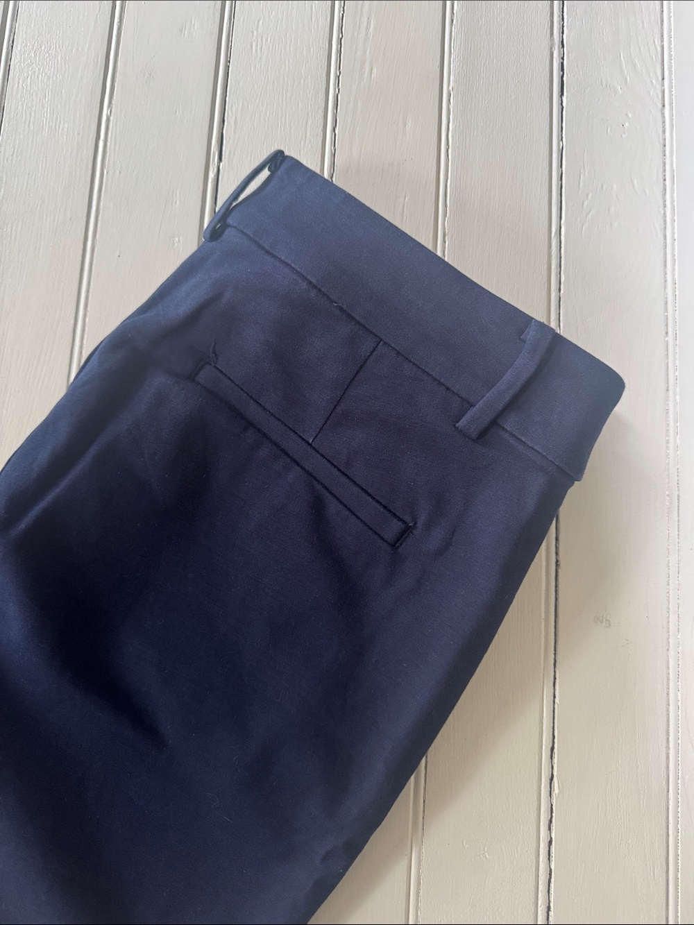 Loft The Riviera Slim Pants Navy Blue Size 8 - Picture 3 of 8